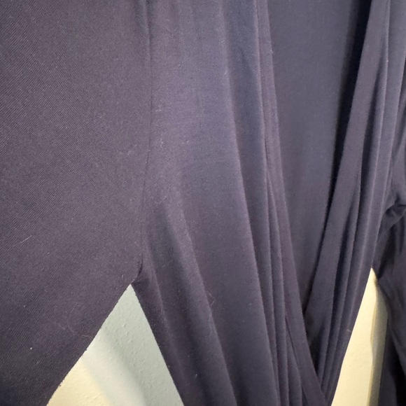 Boden Classic Knee-length Navy Wrap Dress Stretch Jersey, US size 14 - Picture 8 of 12